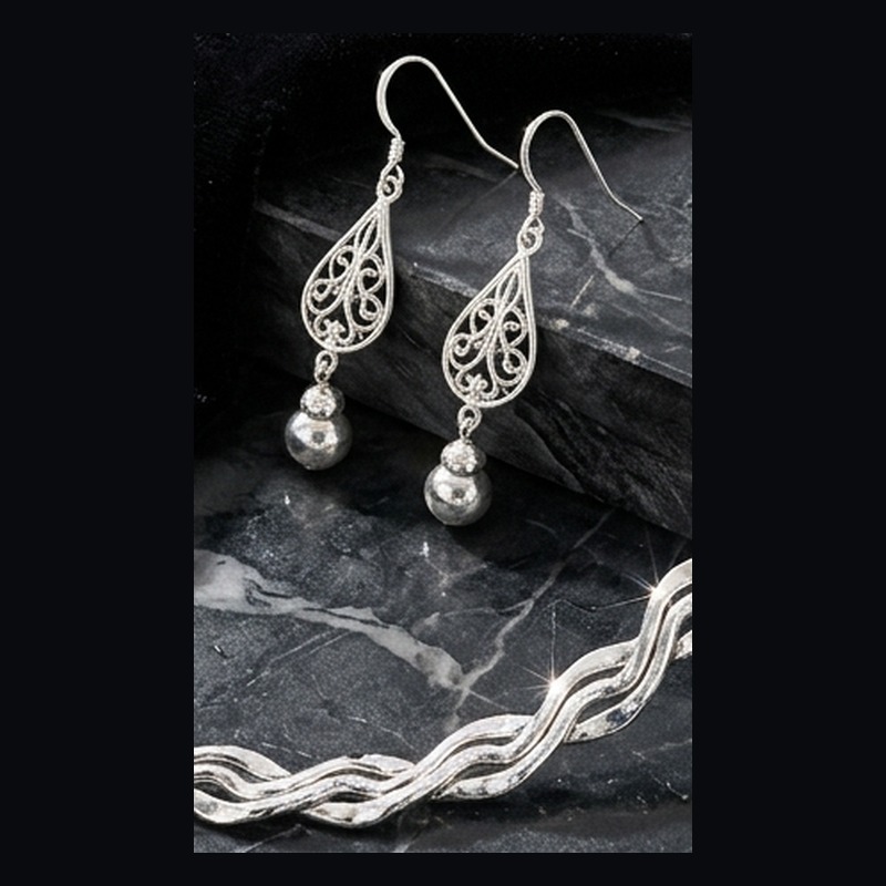 Argento Milano Goccia 925 Drop Earrings